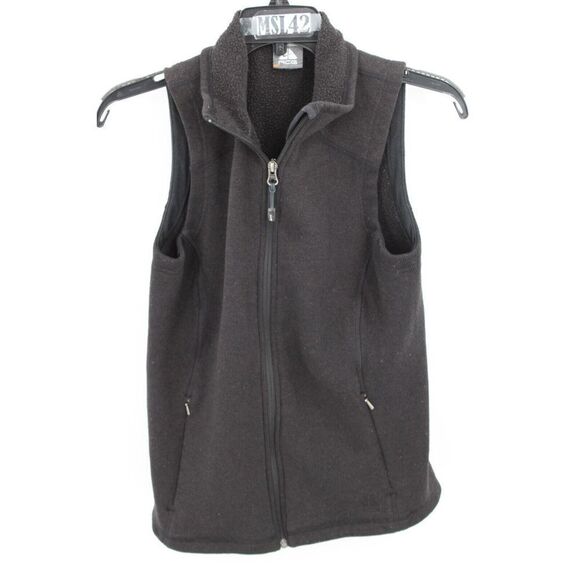 Nike ACG Thermal Vest Women’s Medium Black Fleece Full Zip Pockets Casual - Picture 1 of 5